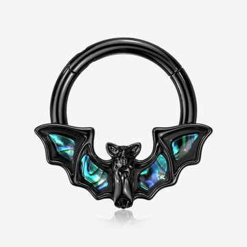 Blackline Abalone Night Bat Clicker Hoop Ring